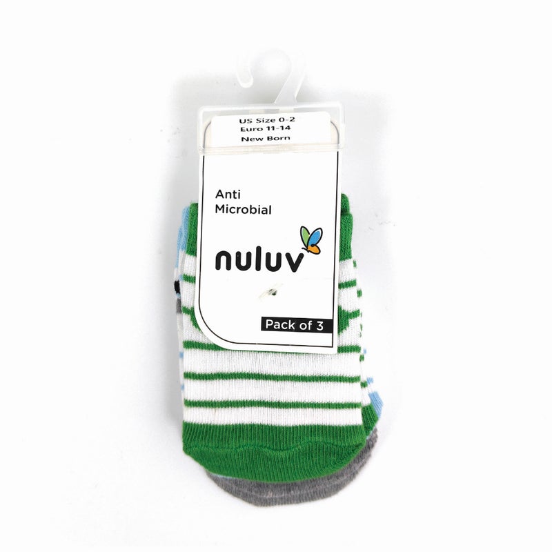 nuluv جوارب قطنية ملونة عبوة من 3 للأولاد - Image 4